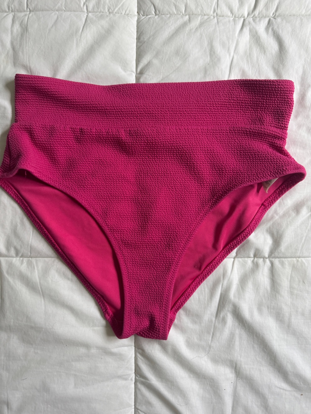 Old navy High-Waist Textured Bikini Bottoms - dark magenta M